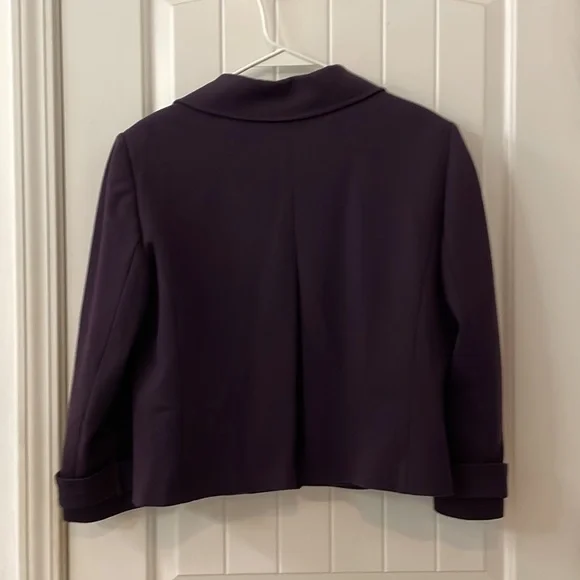 Tahari size 14 skirt and jacket in eggplant purple - Picture 2 of 9